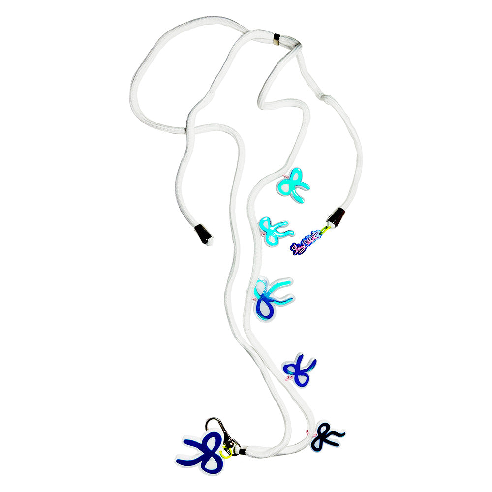 White & Holo BOHs Phone Lanyard