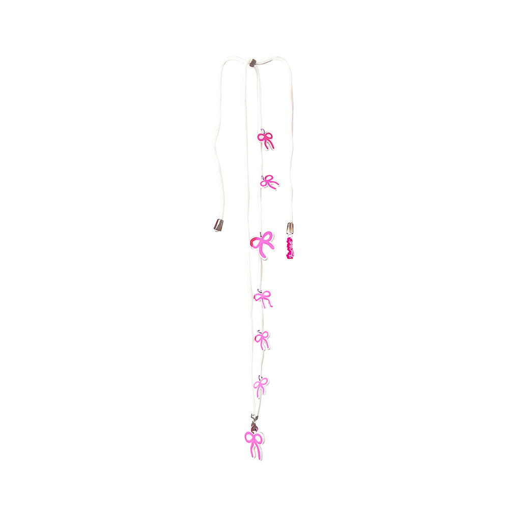 White & Pink BOHs Phone Lanyard