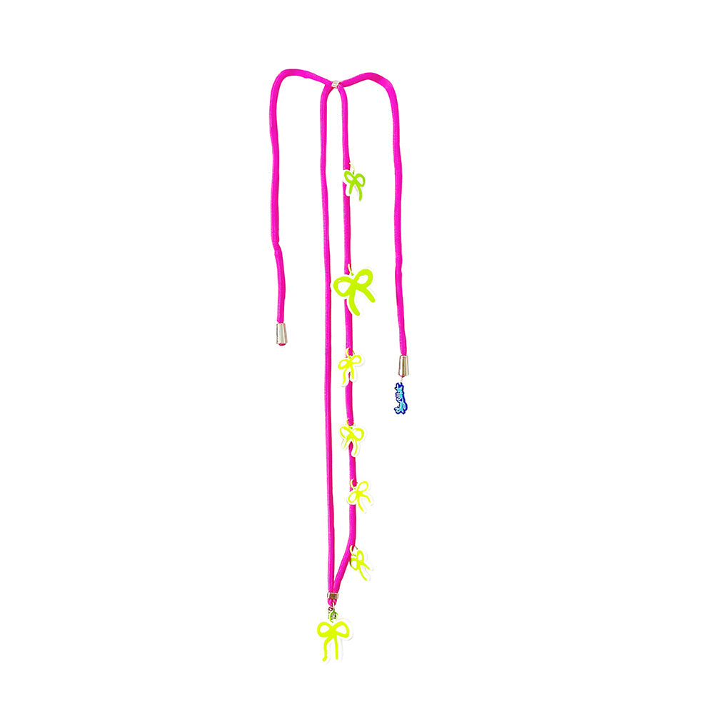 Pink & Green BOHs Phone Lanyard