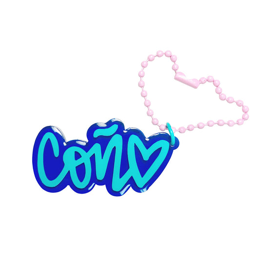 Blue aqua & Blue Con♥ Little Keychain Charm