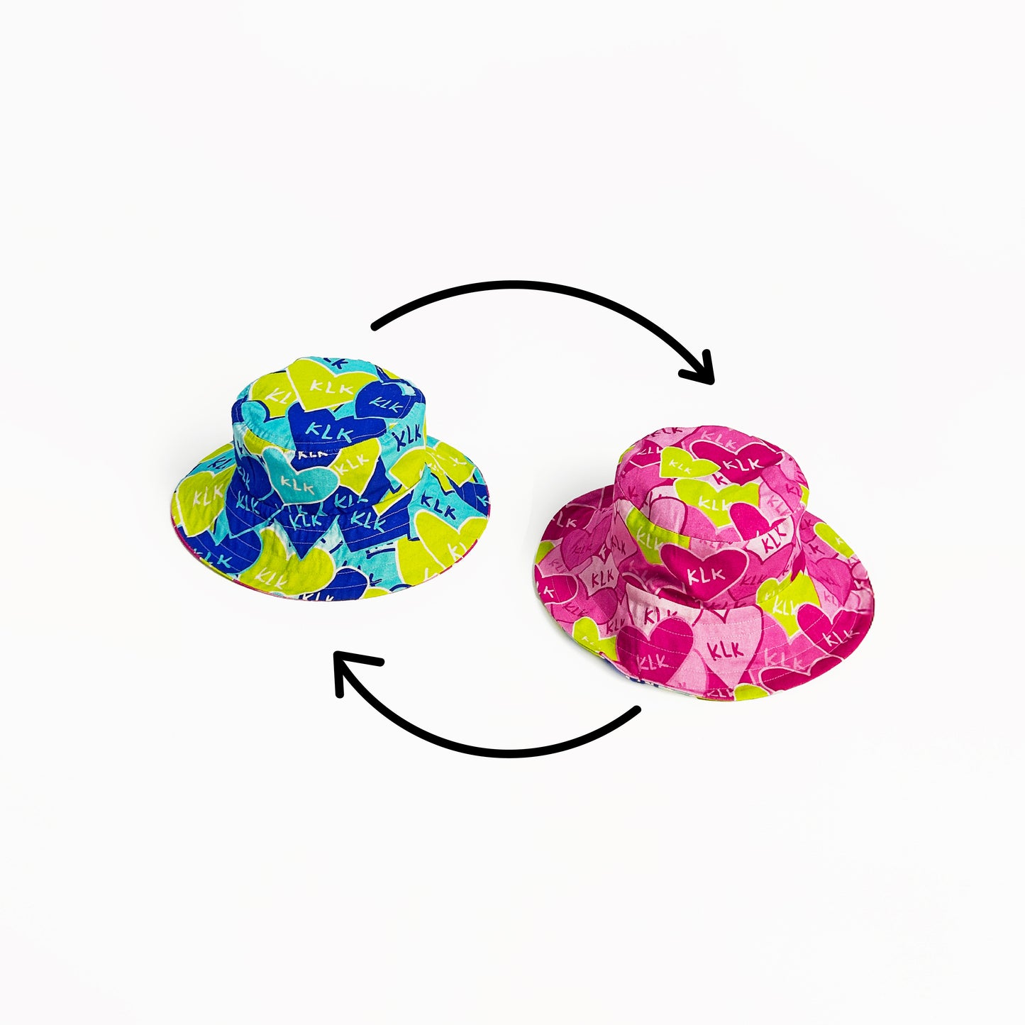 [PRE-ORDER] KLK Hearts REVERSIBLE Oversized Bucket Hat