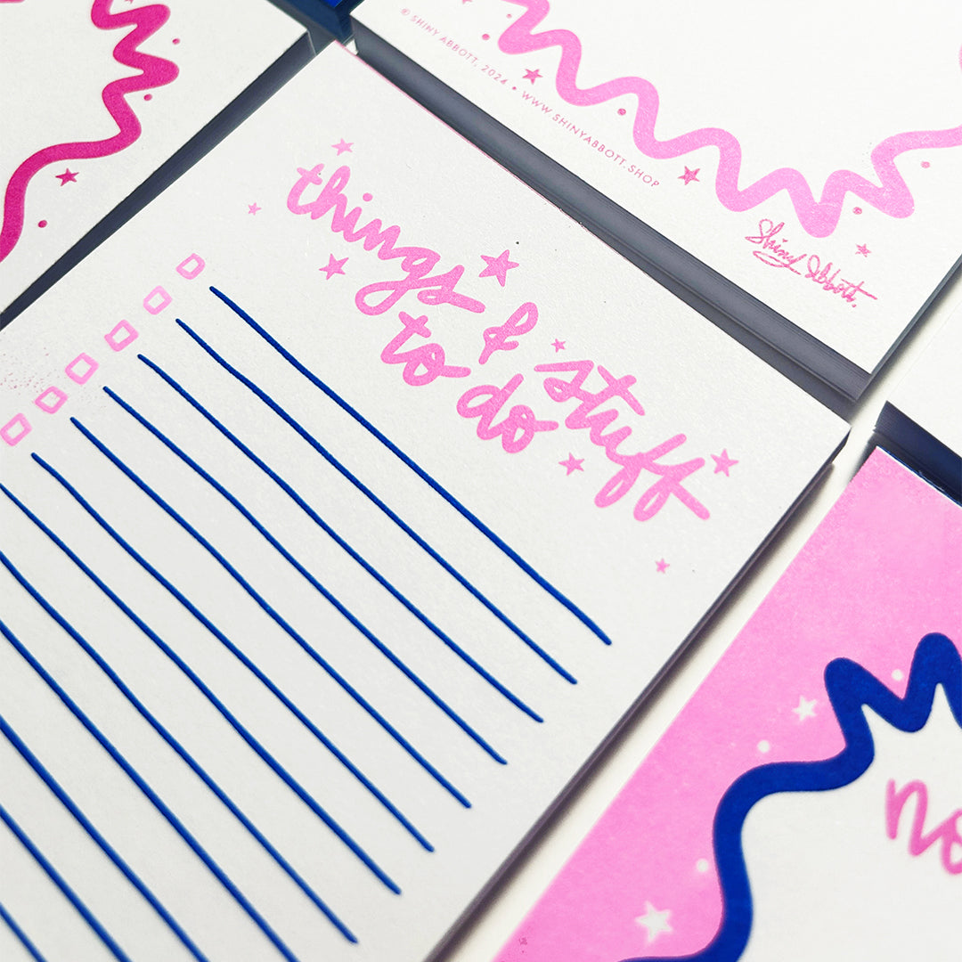 "Things & Stuff To Do" Mini Notepad