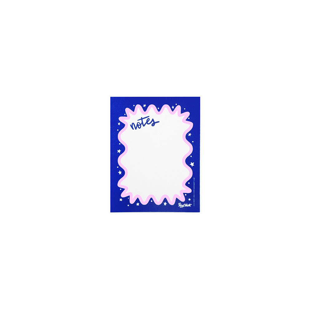 Pink & Blue "Notes" Notepad