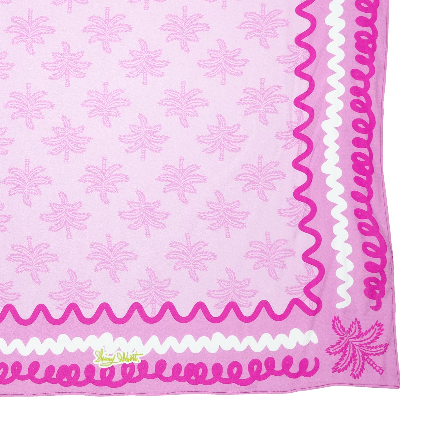 MERA Palm (DR ver.) Print Pink Bandana Scarf